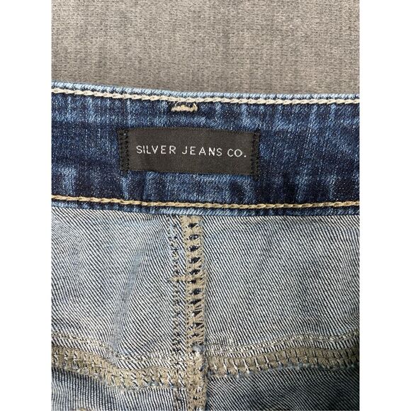 Silver Jeans Women 31x33 Blue Suki Slim Bootcut Mid Rise Stretch‎ Faded Denim - Picture 7 of 11